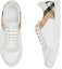 Shop Zapatillas Burberry House Check y Cuero de Ciervo 'Blanco Marrón' 80241251