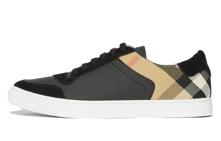 Buy Zapatillas Burberry House Check 'Panel de Gamuza Negra y Marrón' 80241241