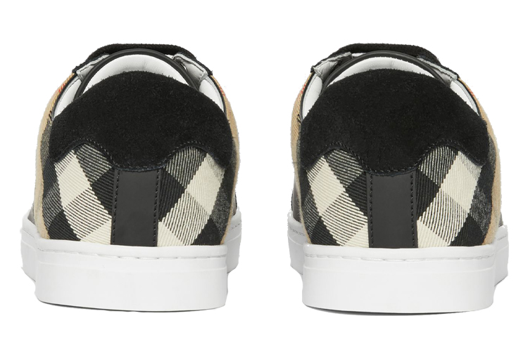 Purchase Zapatillas Burberry House Check 'Panel de Gamuza Negra y Marrón' 80241241