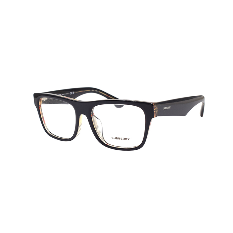 Order Burberry Icon Check Series Square Optical Glasses for Men - Black. B2411-F-4121