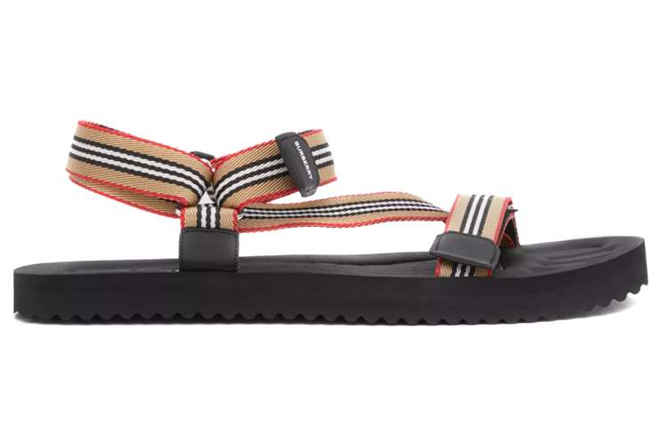 Burberry Icon Stripe Sandals 'Light Camel' 圖 2