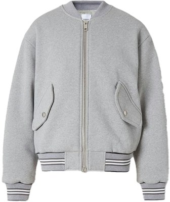 Burberry 經典條紋灰色拉鍊飛行夾克 80326351 Buy Burberry 經典條紋灰色拉鍊飛行夾克 80326351