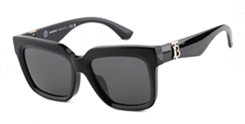 Burberry Irregular Shaped Sunglasses Black Unisex Couple Style with Logo Temples. OBE4419F-300187 Order Burberry Irregular Shaped Sunglasses Black Unisex Couple Style with Logo Temples. OBE4419F-300187