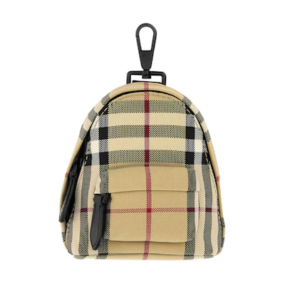 Burberry Jett Mini Leather Backpack Charm Men’s - Khaki. 8084110