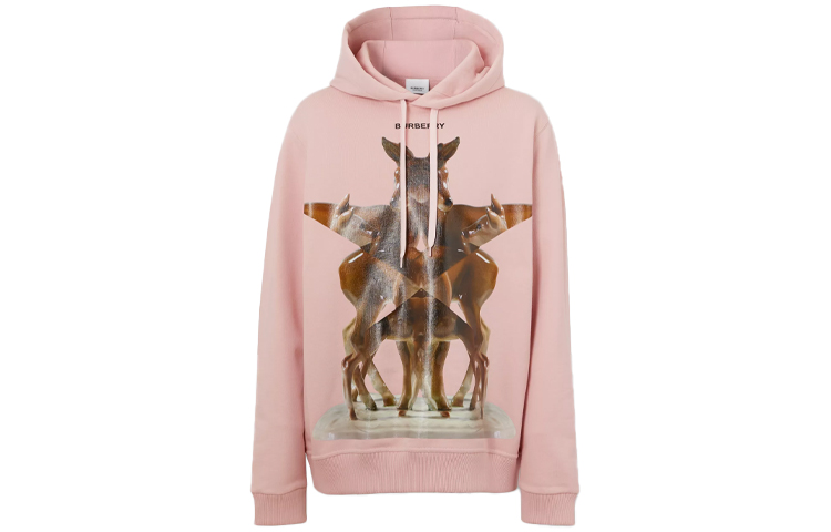 Burberry Kaleidoscope Logo Hoodie Unisex in Frost Pink 80377761 圖 2