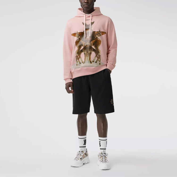 Burberry Kaleidoscope Logo Hoodie Unisex in Frost Pink 80377761 圖 3