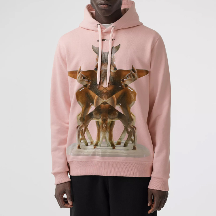 Burberry Kaleidoscope Logo Hoodie Unisex in Frost Pink 80377761 圖 4