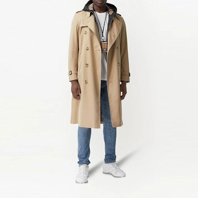 Gabardina Beige Heritage Kensington Doble Botonadura de Burberry. 80458611 Shop Gabardina Beige Heritage Kensington Doble Botonadura de Burberry. 80458611