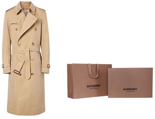 Gabardina Beige Heritage Kensington Doble Botonadura de Burberry. 80458611 1