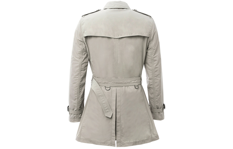 Burberry Khaki Double-Breasted Trench Coat with Belt 38011481 圖 3