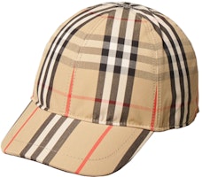 Burberry Kids Classic Check Cotton Baseball Cap 8015737 Burberry Kids Classic Check Cotton Baseball Cap 8015737