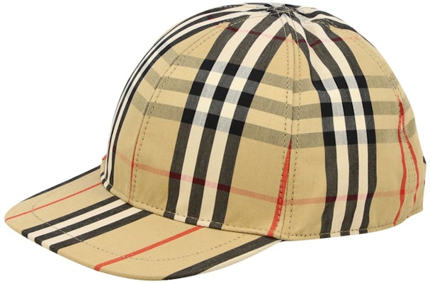 Burberry 兒童經典格紋純棉棒球帽 8015737 Lookbook Burberry 兒童經典格紋純棉棒球帽 8015737