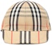 Shop Burberry 兒童經典格紋純棉棒球帽 8015737