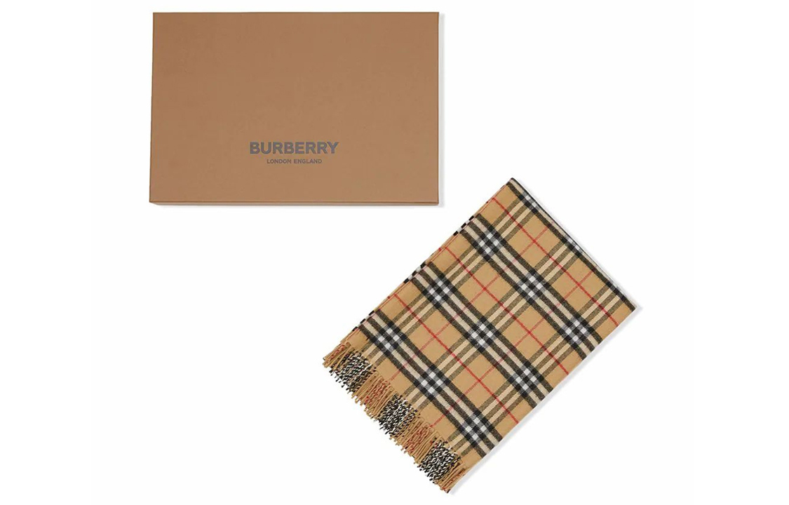 Shop Skaf Bulu Fesyen Kanak-Kanak Burberry 80308851