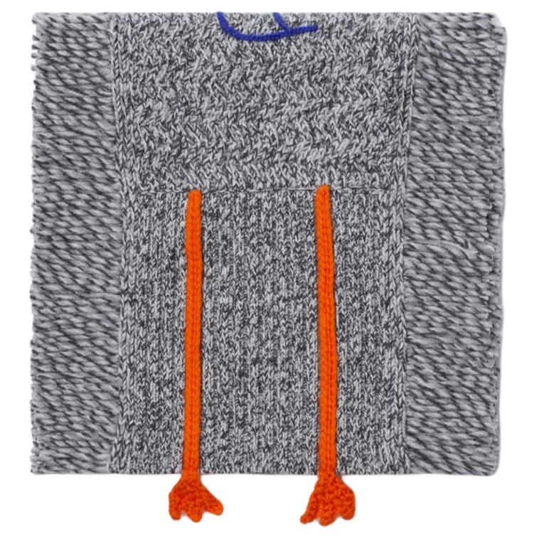 Burberry Kids Woven Wool Knit Scarf Gray 80893811 圖 4