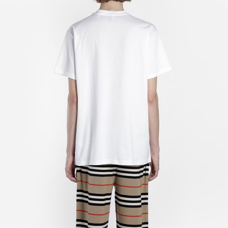 Burberry Kingdom Logo Print Cotton T-Shirt White 80104381 圖 5