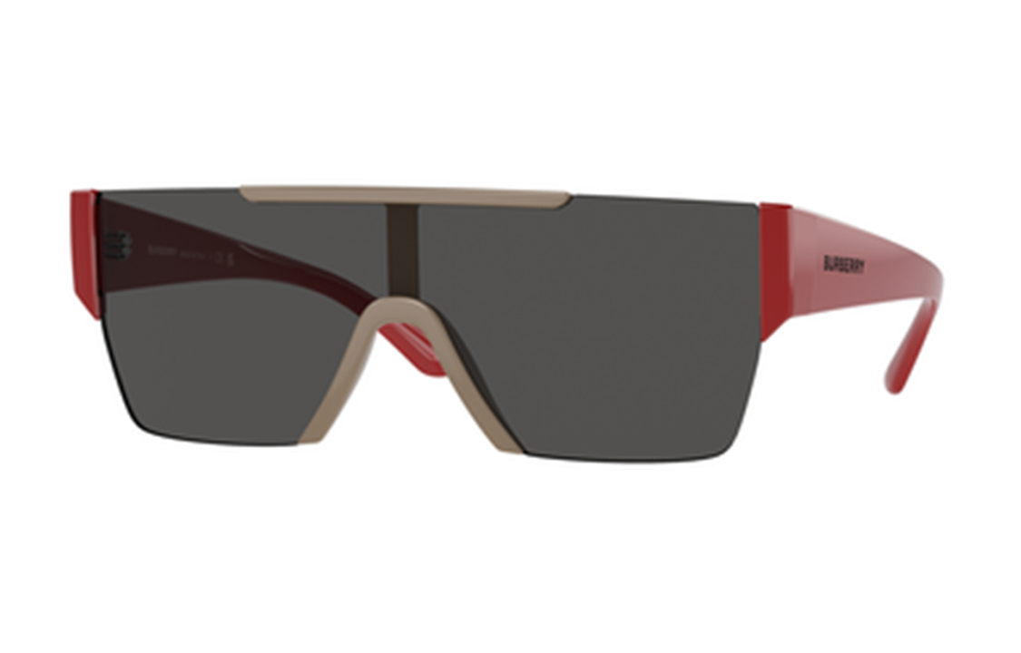 Lookbook Burberry KINGDOM Semi-Rim Irregular Sunglasses Unisex Couple Style 0BE4291