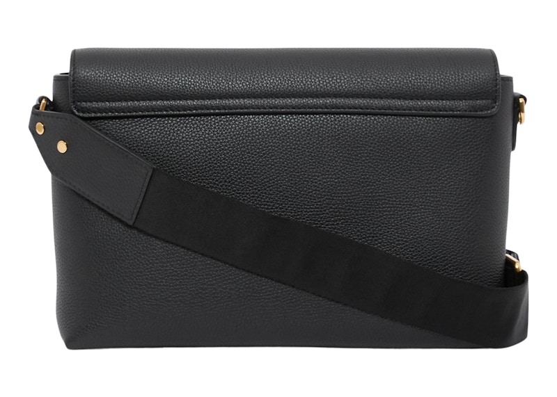 Order バーバリー レザー＆ヴィンテージチェック ノート クロスボディバッグ ブラック