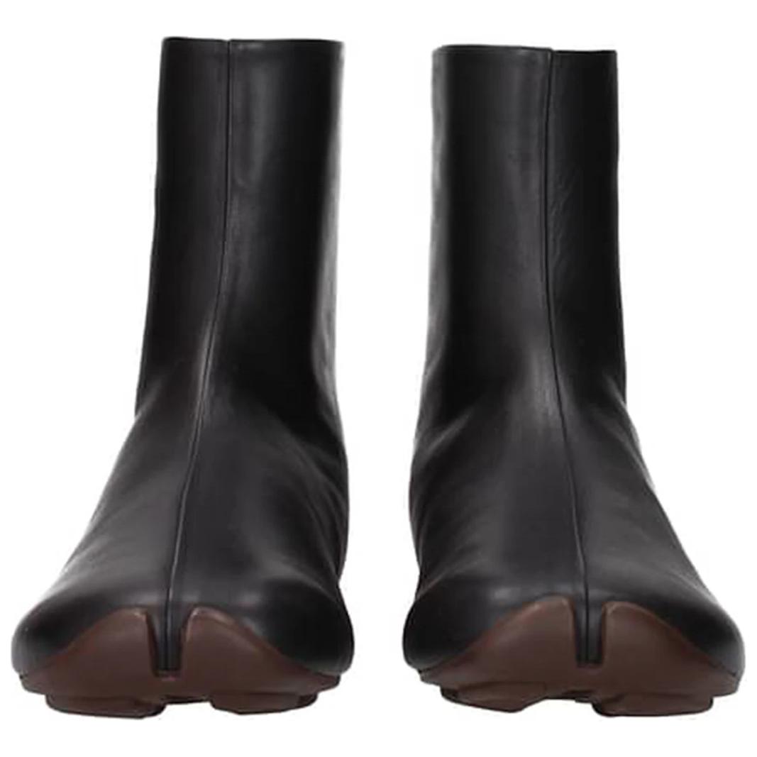 Shop Burberry Leather Ankle Boots 'Black' 80452931