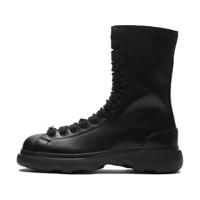 Burberry Leather Ankle Boots 'Versatile CMFT Black'