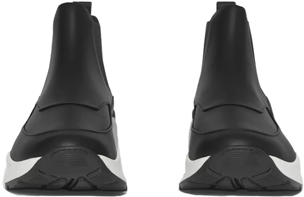 Burberry Sepatu Boot Chelsea Kulit 'Hitam' 80422571 Lookbook Burberry Sepatu Boot Chelsea Kulit 'Hitam' 80422571