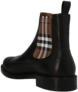 Bota Chelsea de Cuero Burberry 'Moda Negra' 80527601 Order Bota Chelsea de Cuero Burberry 'Moda Negra' 80527601