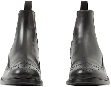 Bota Chelsea de Cuero Burberry 'Moda Negra' 80527601 Shop Bota Chelsea de Cuero Burberry 'Moda Negra' 80527601