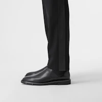 Shop Burberry Leather Chelsea Boot 'Logo Black' 80361691