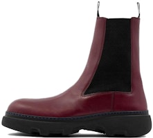 Burberry Leather Chelsea Boots 'Burgundy' 80749201 Burberry Leather Chelsea Boots 'Burgundy' 80749201