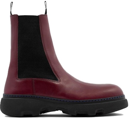 Botas Chelsea de Cuero Burberry 'Burdeos' 80749201 Order Botas Chelsea de Cuero Burberry 'Burdeos' 80749201