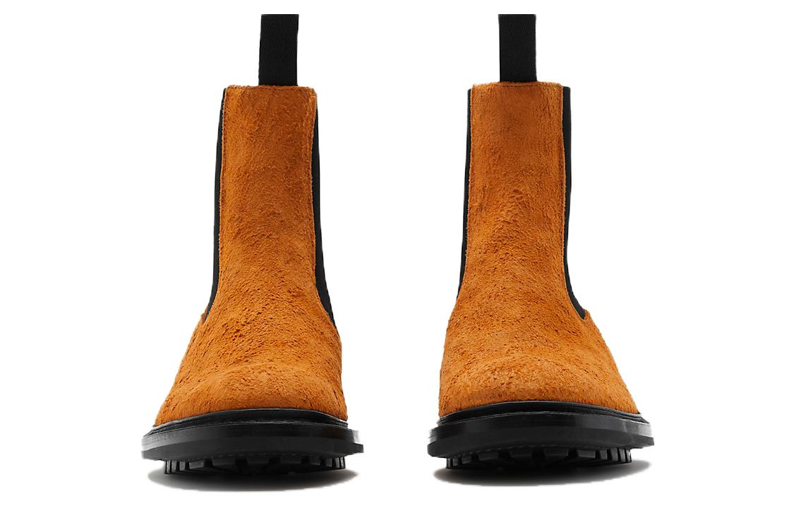 Lookbook Burberry博柏利 Dee 皮革 圓頭套腳 中筒 切爾西靴 男款 焦糖色