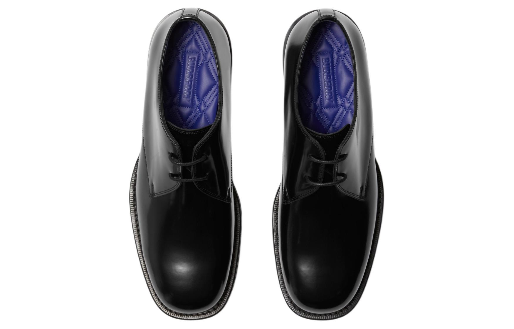 Burberry Leather Dress Shoes 'Black CMFT' 圖 4