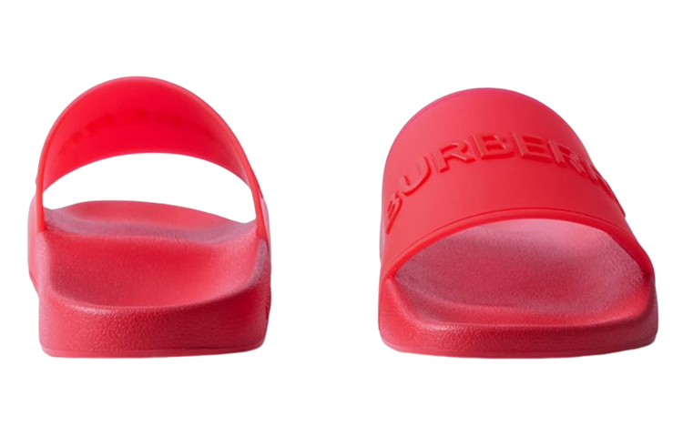 Burberry Leather Flat Slider 'Logo Red' 圖 4
