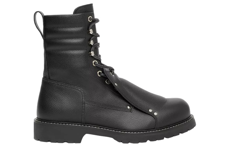 Order Sepatu Bot Kulit Burberry Lace-Up 'Hitam Fashion' 80650121
