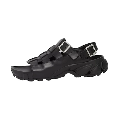 Burberry Leather Logo Sandal 'Black Fashion'