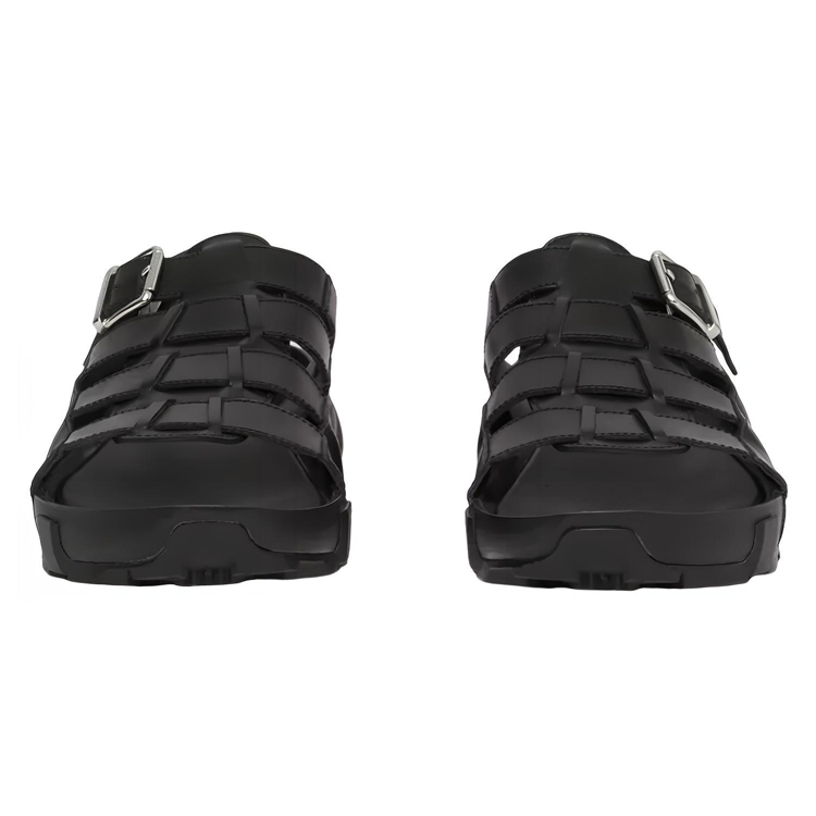 Burberry Leather Logo Sandal 'Black Fashion' 圖 3