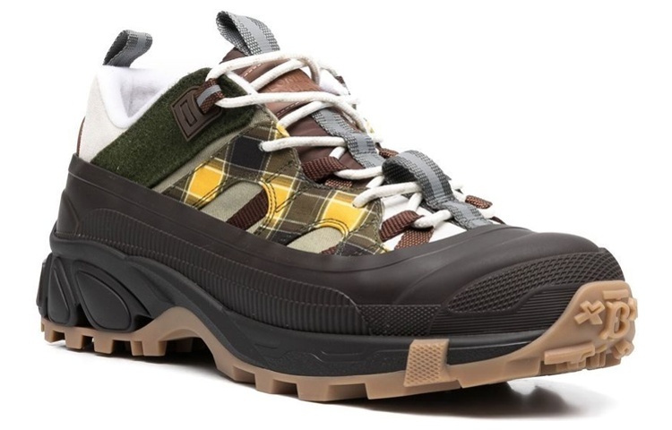 Burberry Leather Low-Top 'Black Green' 圖 2