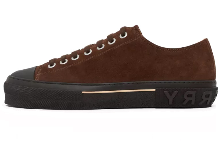 Burberry Leather Low-Top 'Deep Brown'
