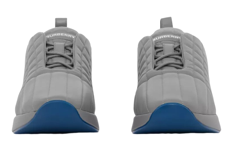 Burberry Leather Low-Top 'Grey' 圖 3