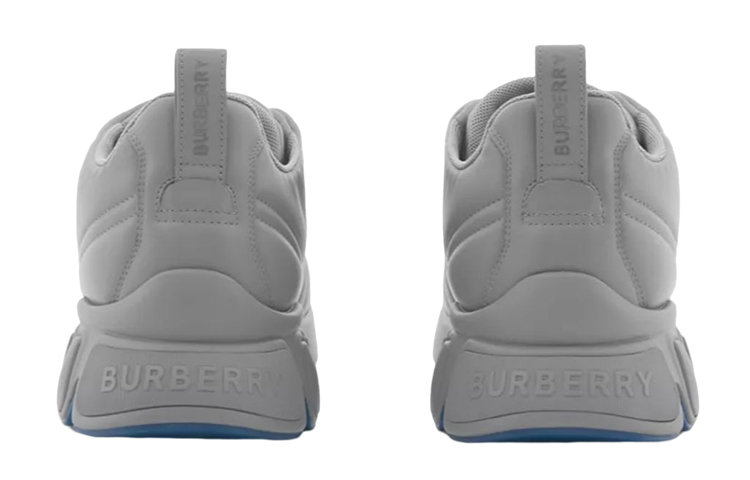 Burberry Leather Low-Top 'Grey' 圖 4