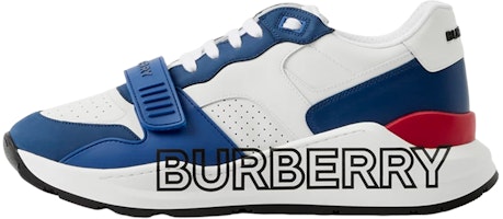 Burberry Leather Low-Top Sneaker 'Blue Logo Print' 80654391 Burberry Leather Low-Top Sneaker 'Blue Logo Print' 80654391