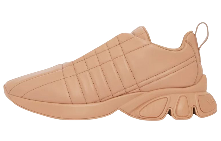 Buy Burberry Kasut Kulit Low-Top 'Dark Biscuit' 80602251