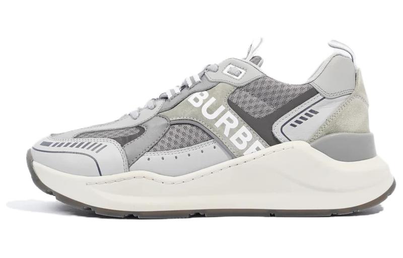 Burberry Leather Low-Top Sneaker 'Grey Logo' 80613411
