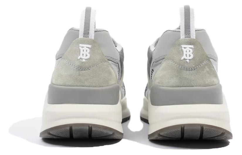 Burberry Leather Low-Top Sneaker 'Grey Logo' 圖 4
