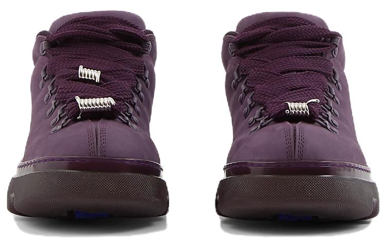 Lookbook Burberry Kulit Low Top 'Ungu Merah' 80745751