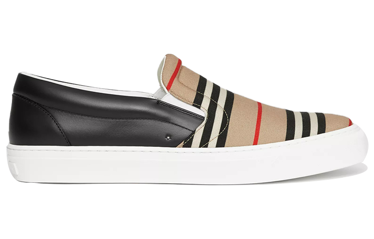 Burberry Leather Low-Top Slip-On 'Vintage Beige' 圖 2