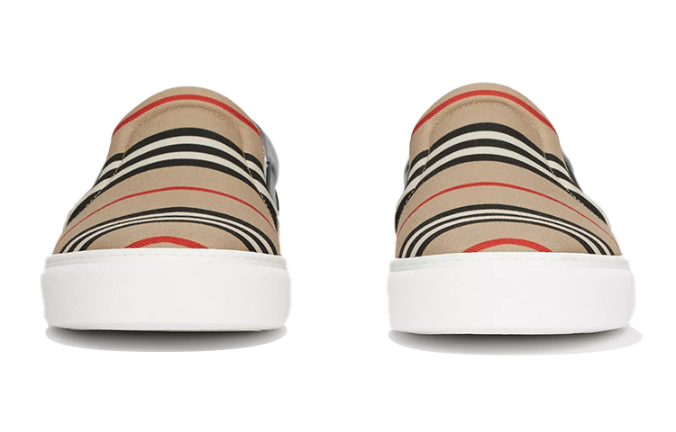 Burberry Leather Low-Top Slip-On 'Vintage Beige' 圖 3