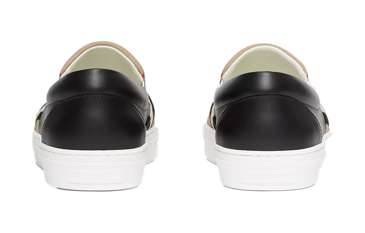 Burberry Leather Low-Top Slip-On 'Vintage Beige' 圖 5