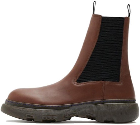 Burberry Leather Round-Toe Chelsea Boots 'Brown' 80820641 Buy Burberry Leather Round-Toe Chelsea Boots 'Brown' 80820641