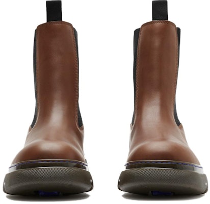 Burberry Leather Round-Toe Chelsea Boots 'Brown' 80820641 Lookbook Burberry Leather Round-Toe Chelsea Boots 'Brown' 80820641